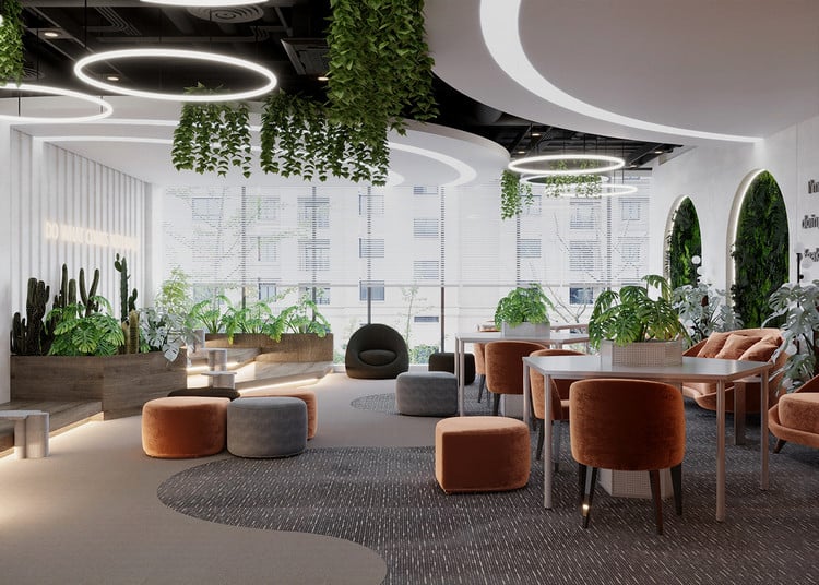 Thiết kế pantry văn phòng - Pearl5 Center